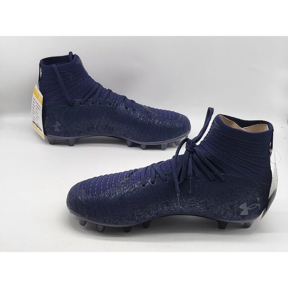 Under Armour Highlight MC 2.0 Football Shoes Mens 9 Cleats 3027304-410 New - Picture 3 of 11
